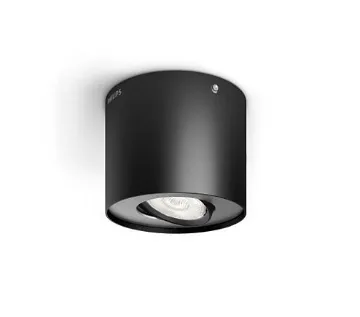Spot LED aparent Philips Phase 4.5W 320lm metal negru