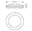 Plafoniera LED Philips MyLiving Cinnabar 16W 1500lm PC01833