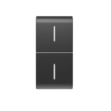 Tasta module axiale Gewiss ChoruSmart 1 modul 2 difuzoare Negru Satinat GW12557S