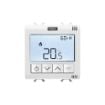 Termostat conectat Gewiss ChoruSmart 2 module 100-240VAC Alb Satinat GW15709