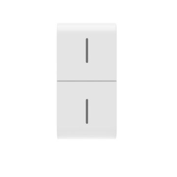 Tasta butoane Eco conectate Gewiss ChoruSmart 1 modul Alb Lucios GW10819