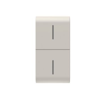 Tasta butoane Eco conectate Gewiss ChoruSmart 1 modul Bej Satinat GW13819