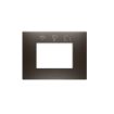 Rama decorativa Gewiss Chorus Ego Smart 3 module Brown Shade GW16003SBS