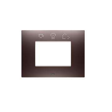 Rama decorativa Gewiss Chorus Ego Smart 3 module Copper GW16003SCP