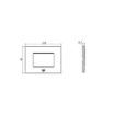 Rama decorativa Gewiss Chorus Ego Smart 3 module Magnetic Gray GW16003SGR