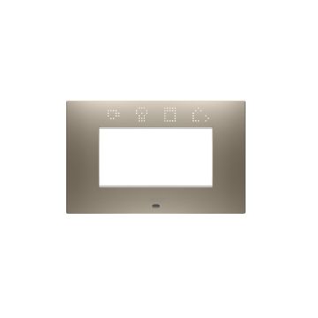 Rama decorativa Gewiss Chorus Ego Smart 4 module Light Bronze GW16004SBR