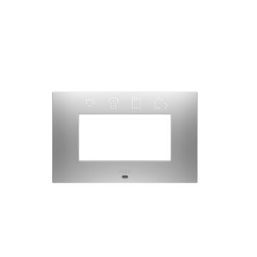 Rama decorativa Gewiss Chorus Ego Smart 4 module Magnetic Gray GW16004SGR