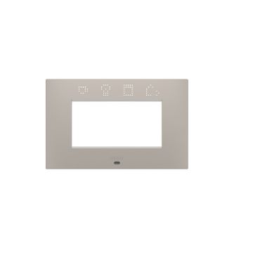 Rama decorativa Gewiss Chorus Ego Smart 4 module Dark Sand GW16004SDS