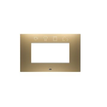 Rama decorativa Gewiss Chorus Ego Smart 4 module Gold GW16004SSG