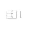 Rama decorativa Gewiss Chorus Ego 1 modul Satin White GW16001PW