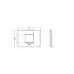 Rama decorativa Gewiss Chorus Ego 2 module Magnetic Gray GW16002GR