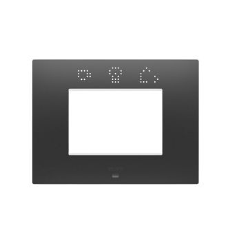 Rama decorativa Gewiss Chorus Ego Smart 3 module Satin Black GW16003SDB