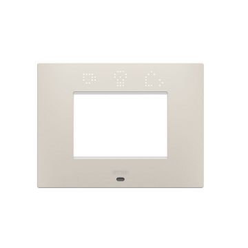 Rama decorativa Gewiss Chorus Ego Smart 3 module Natural Beige GW16003SNB