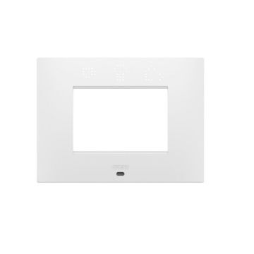 Rama decorativa Gewiss Chorus Ego Smart 3 module Satin White GW16003SPW