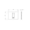 Rama decorativa Gewiss Chorus Geo 1 modul Teal GW16401VZ