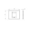 Rama decorativa Gewiss Chorus Geo 2 module Teal GW16402VZ