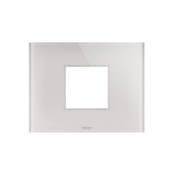 Rama decorativa Gewiss Chorus Ice 2 module Natural Beige GW16902CL