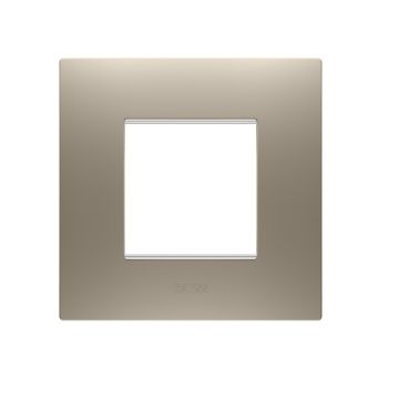 Rama decorativa Gewiss Chorus Ego International 2 module Light Bronze GW16022BR