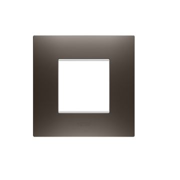 Rama decorativa Gewiss Chorus Ego International 2 module Brown Shade GW16022BS