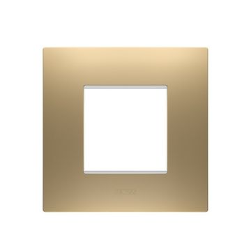 Rama decorativa Gewiss Chorus Ego International 2 module Gold GW16022SG