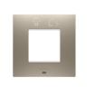 Rama decorativa Gewiss Chorus Ego Smart International 2 module Light Bronze GW16022SBR