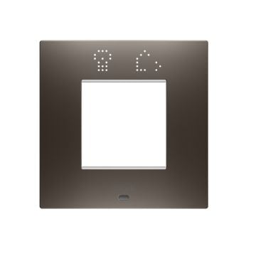 Rama decorativa Gewiss Chorus Ego Smart International 2 module Brown Shade GW16022SBS