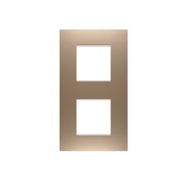 Rama decorativa Gewiss Chorus Ego International 4 module Soft Copper GW16024CS