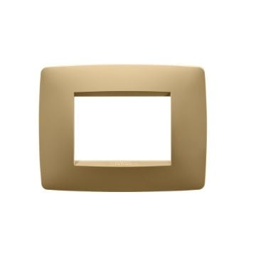 Rama decorativa Gewiss Chorus One 3 module Gold GW16103VO
