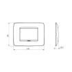 Rama decorativa Gewiss Chorus One 3 module Gold GW16103VO
