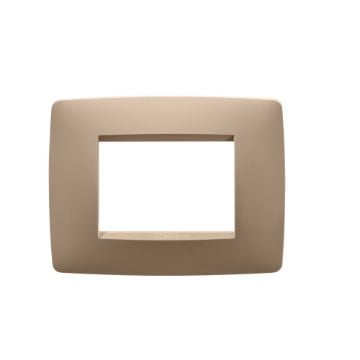 Rama decorativa Gewiss Chorus One 3 module Soft Copper GW16103VX