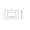 Rama decorativa Gewiss Chorus One 4 module Soft Copper GW16104VX