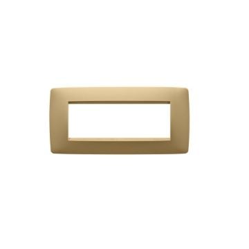 Rama decorativa Gewiss Chorus One 6 module Gold GW16106VO