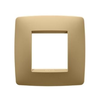 Rama decorativa Gewiss Chorus One International 2 module Gold GW16122VO