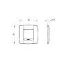 Rama decorativa Gewiss Chorus One International 2 module Satin White GW16122VW