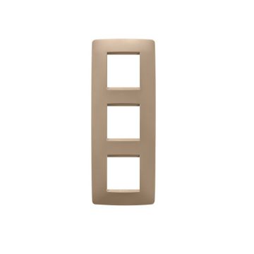 Rama decorativa Gewiss Chorus One International 6 module Soft Copper GW16127VX