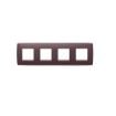 Rama decorativa Gewiss Chorus One International 8 module Tuscan Red GW16128VD