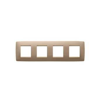Rama decorativa Gewiss Chorus One International 8 module Soft Copper GW16128VX