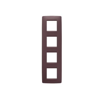 Rama decorativa Gewiss Chorus One International 8 module Tuscan Red GW16129VD