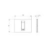 Rama decorativa Gewiss Chorus Geo 1 modul Gold GW16401VO