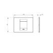 Rama decorativa Gewiss Chorus Geo 2 module Tuscan Red GW16402VD