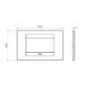 Rama decorativa Gewiss Chorus Geo 4 module Tuscan Red GW16404VD