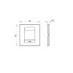 Rama decorativa Gewiss Chorus Geo International 2 module Natural Beige GW16422VL