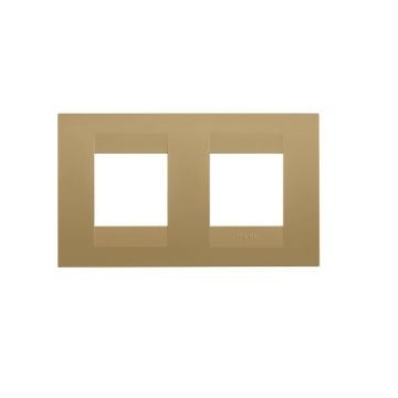 Rama decorativa Gewiss Chorus Geo International 4 module Gold GW16423VO