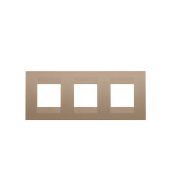 Rama decorativa Gewiss Chorus Geo International 6 module Soft Copper GW16426VX