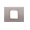 Rama decorativa Gewiss Chorus Lux 2 module Pearly Gray GW16202GP