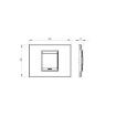 Rama decorativa Gewiss Chorus Lux 2 module Natural Reflection GW16202GT