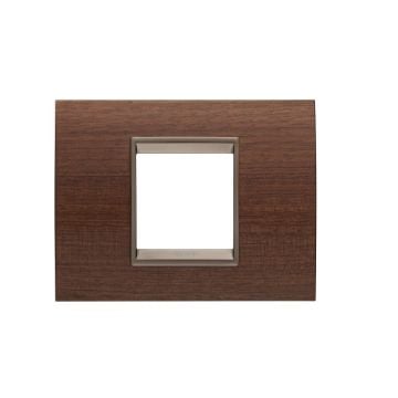 Rama decorativa Gewiss Chorus Lux 2 module Walnut GW16202WU