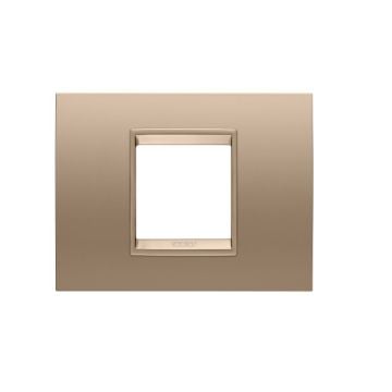 Rama decorativa Gewiss Chorus Lux 2 module Soft Copper GW16202XE