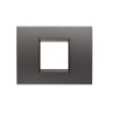 Rama decorativa Gewiss Chorus Lux 2 module Gri Pistol GW16202XF