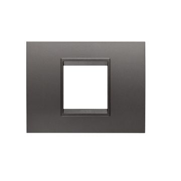 Rama decorativa Gewiss Chorus Lux 2 module Gri Pistol GW16202XF
